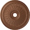 Ekena Millwork Oakleaf Ceiling Medallion (Fits Canopies up to 6 1/4"), 29 1/8"OD x 3 5/8"ID x 1"P, Polished Copper CM29OAPOS - alternate 1